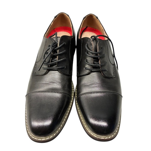 Bruno Marc Other - Bruno Marc Prince-6 Oxford Shoes Cap Toe Lace Up Men's Size 9 Black Formal Dress